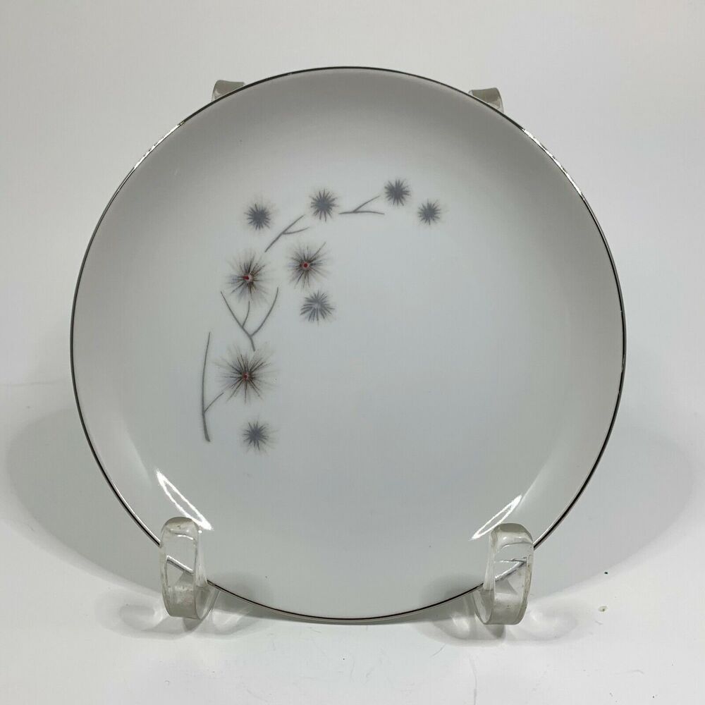 Platinum Starburst Atomic Bread Plate Creative China 1014 Replacement MCM